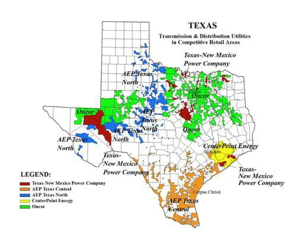 Transmission & Distribution Utilities in Competitive Retail Areas Texas-New Mexico